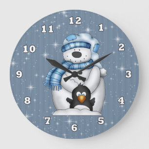 Horloge de Noël Snowman