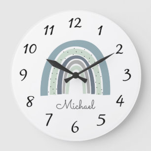 Horloge de nurserie personnalisée avec prénom bébé