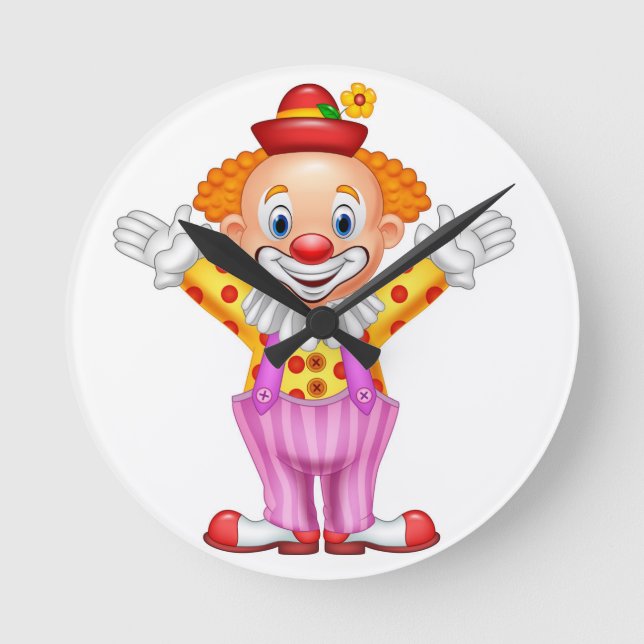 horloge de paroi avec clown (Recto)