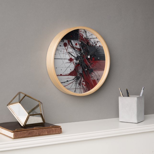 horloge de peinture aléatoire (Bureau)