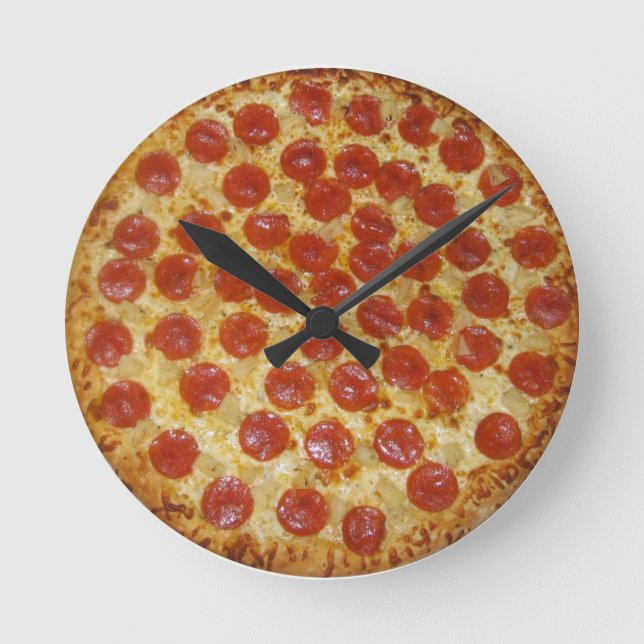 Horloge de pizza de temps de pizza (Recto)