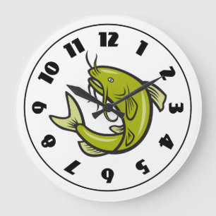Horloge de poisson-chat
