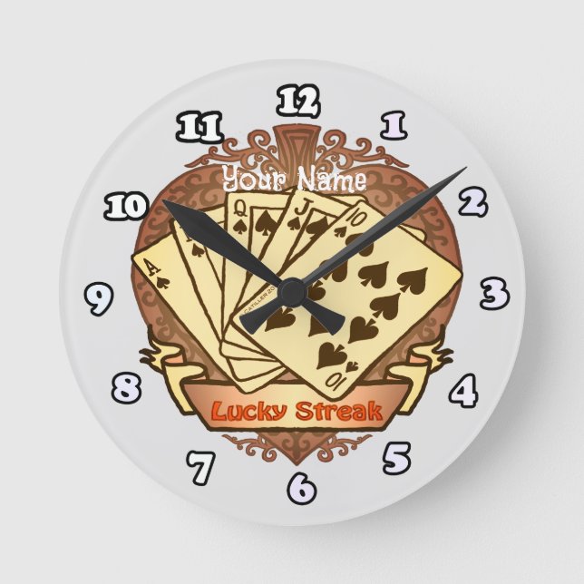 horloge de poker Lucky Streak (Recto)