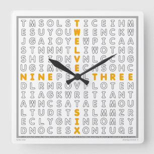 Horloge de recherche Word avec puzzle téléchargeab