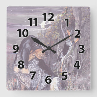 Horloge de rêveur de chiot de Coonhound de