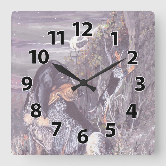 Horloge de rêveur de chiot de Coonhound de (Recto)