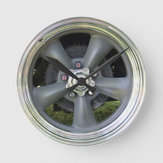 Horloge de roue à cinq rayons de finition satinée (Recto)