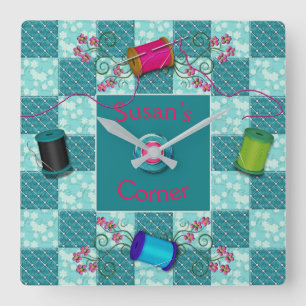 HORLOGE de SEWING/QUILT - PERSONNALISEZ AVEC LE