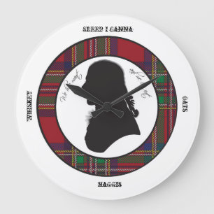 Horloge de silhouette Robbie Burns