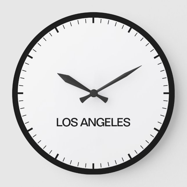 Horloge de style de salle de presse de Los Angeles (Recto)