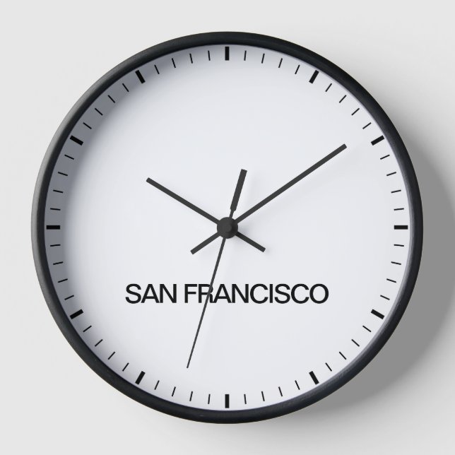 Horloge de style de salle de presse de Los Angeles (Recto)