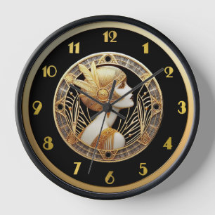 Horloge de style Flapper Art Déco