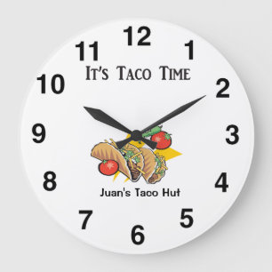 Horloge de taco - horloge murale mexicaine de