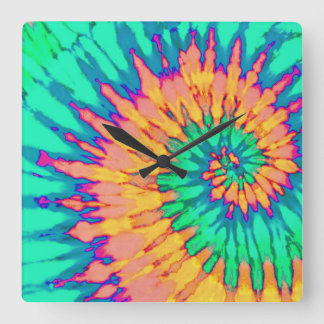 Horloge de teinture de tourbe verte et orange