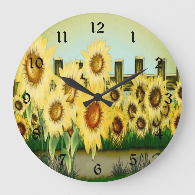 Horloge de tournesol jaune (Recto)