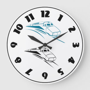 Horloge de trains rapides