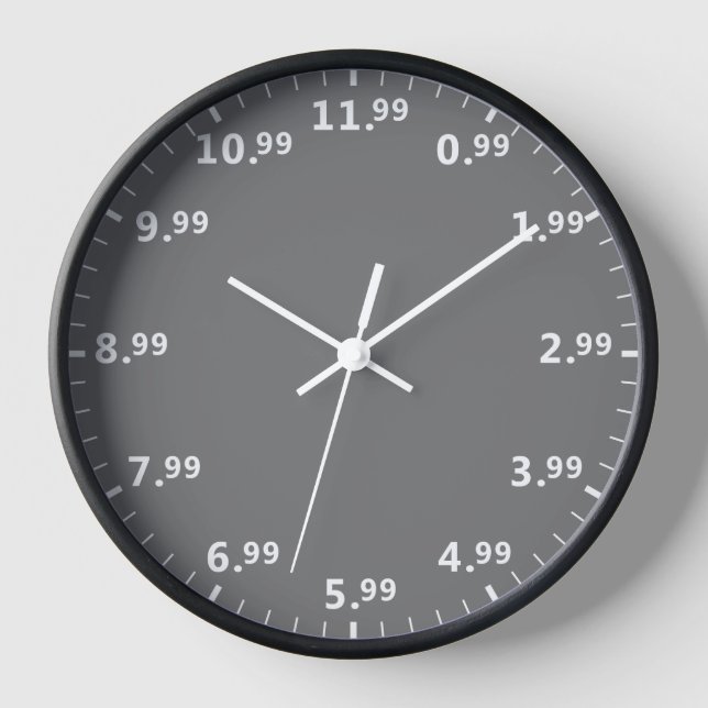 Horloge de travail au détail amusante - Blague de  (Recto)