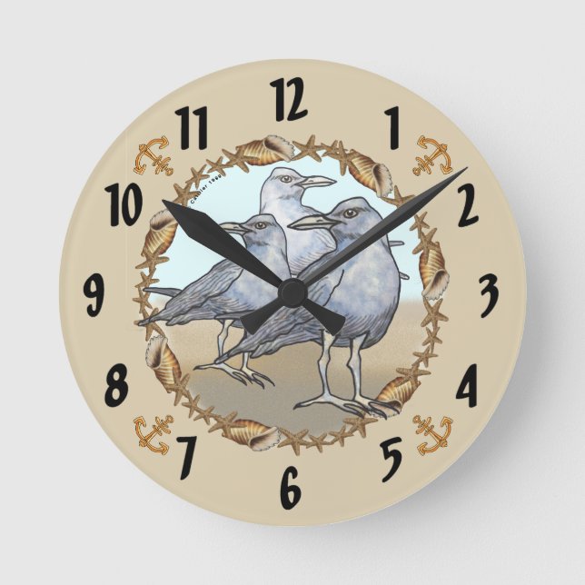 Horloge de trois mouettes (Recto)
