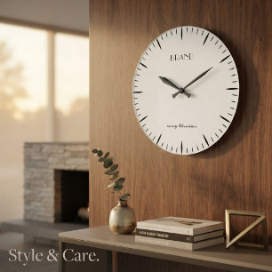 Horloge de vacances personnalisée conçue pour un j