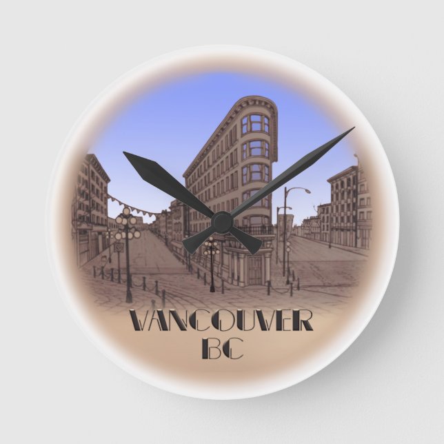 Horloge de Vancouver Décor Cadeaux Horloge murale  (Recto)
