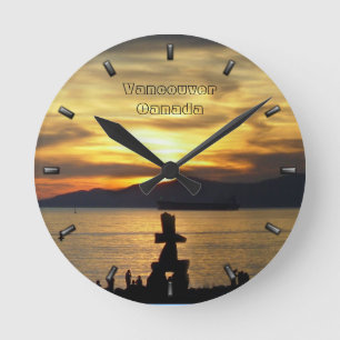 Horloge de Vancouver personnalisée Horloge murale 