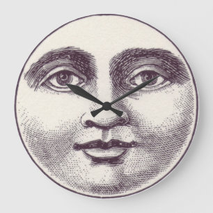 Horloge de visage de lune