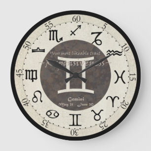 Horloge de zodiaque - Gémeaux