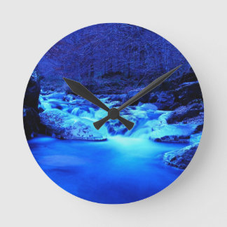 horloge d'eau bleue