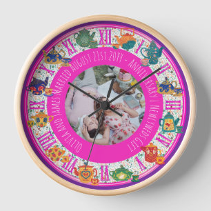 Horloge Décor de cuisine Maximaliste Hippy Photo N'IMPORTE