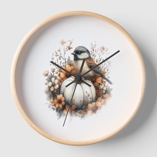Horloge Deer Shirt Country Citrouille (Recto)