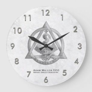 Horloge dentaire personnalisée blanche
