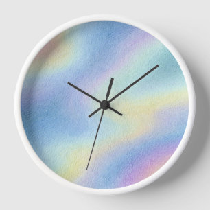 Horloge Dérive de ciel pastel