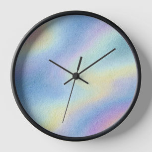Horloge Dérive de ciel pastel