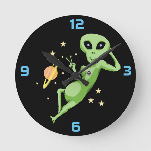 Horloge des Aliens de la paix spatiale (Recto)