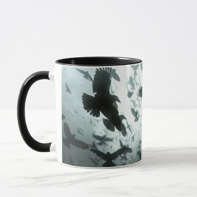 Horloge des corbeaux, Ravens Coffee Mug (Gauche)
