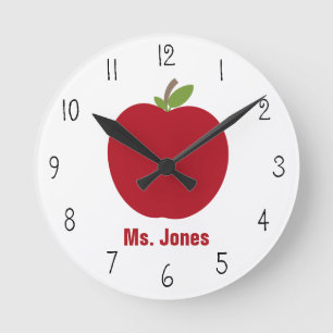 Horloge des enseignants de Red Apple