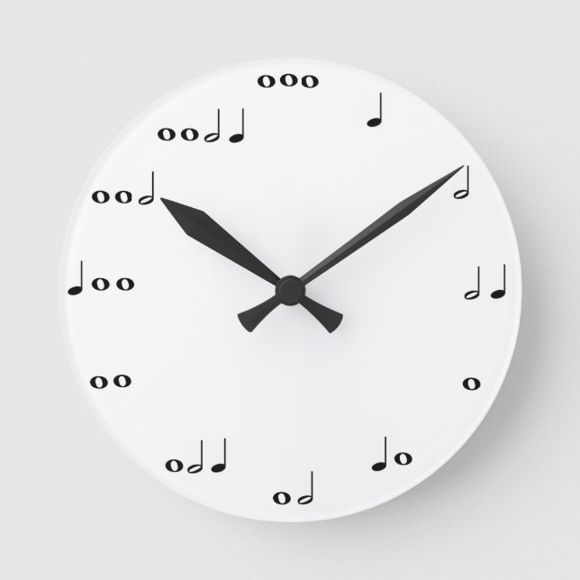 Horloge des notes musicales (Recto)