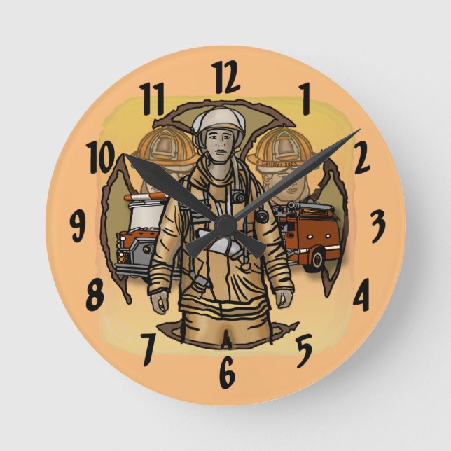 horloge des pompiers prêts à l'emploi (Recto)