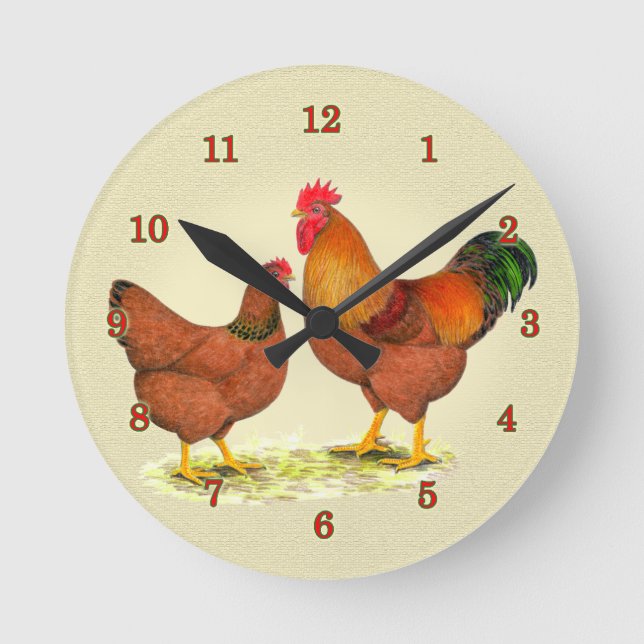 Horloge des poulets du New Hampshire (Recto)
