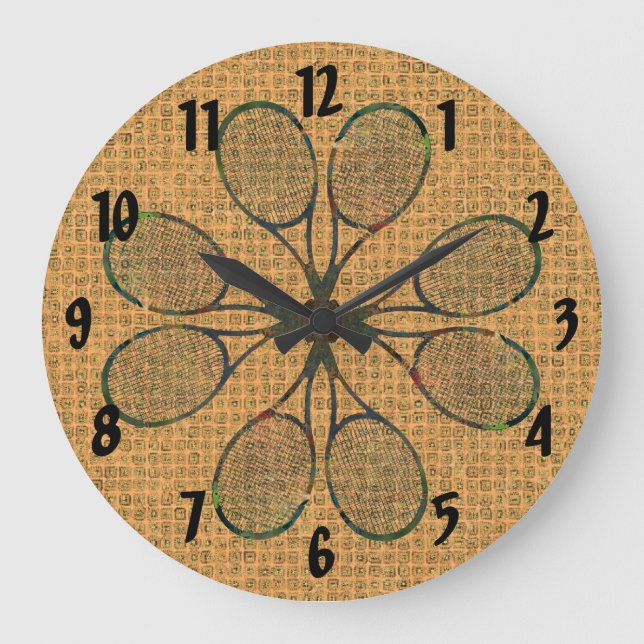 Horloge DES RACQUETS DE TENNIS (Recto)