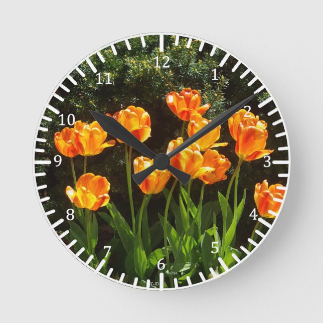 Horloge des Tulipes Jaunes (Recto)