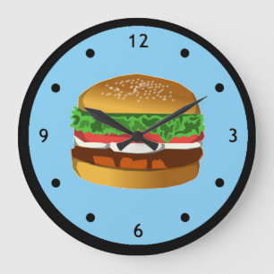 Horloge d'hamburger