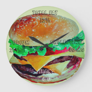 Horloge d'hamburger, art de bruit d'Artlarissa