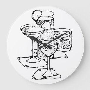 Horloge d'heure de cocktail