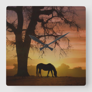 Horloge d'image du cheval primé