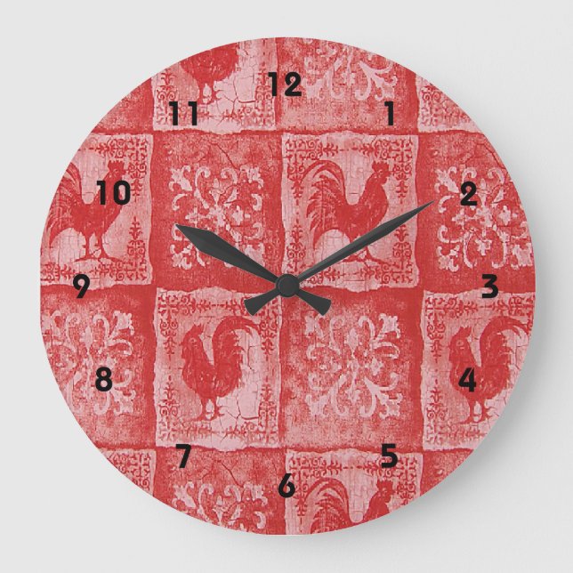 Horloge D'Impression Des Rosters Rouges De Pays Fr (Recto)