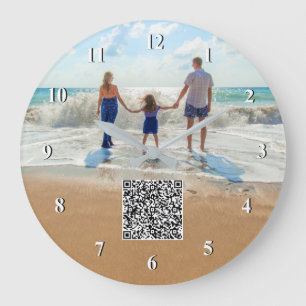 Horloge d'informations sur les photos personnalisé