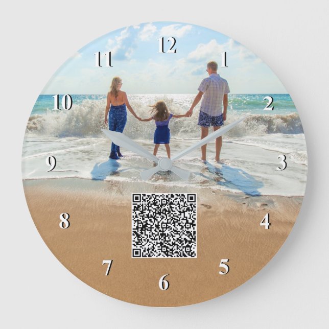 Horloge d'informations sur les photos personnalisé (Recto)