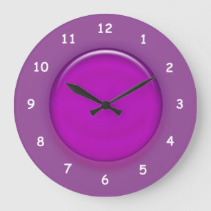 Horloge - Disque 3d violet