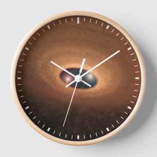 Horloge Disque D'Étoiles De Matériel Dusty